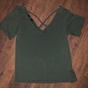 NWOT Missguided Green Top